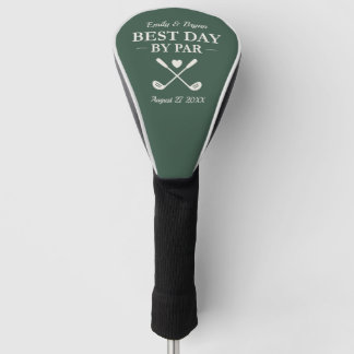 Couvre-club De Golf Best Day By Par Modern Personalized Wedding