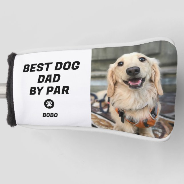 Couvre-club De Golf Best Dog Dad Par Par Pet Chien Photo Empreinte de  (Devant)