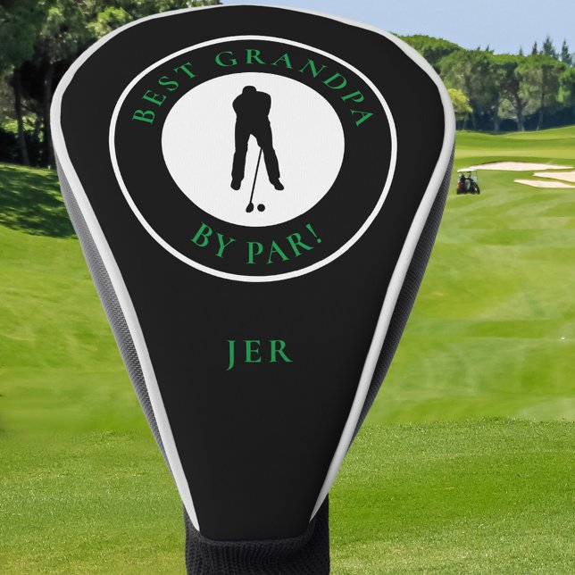 Couvre-club De Golf Best Grandpa By Par Funny Saying Black Green (Best Grandpa By Par Funny Saying Black Green Golf Head Cover)