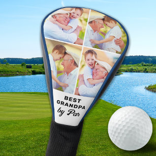 Couvre-club De Golf BEST GRANDPA PAR PAR Custom 4 Photo Collage