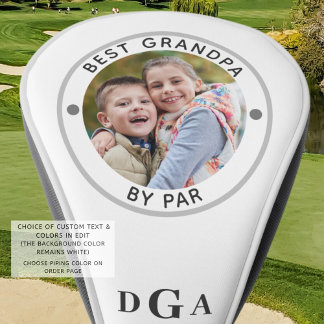 Couvre-club De Golf BEST GRANDPA PAR PAR MONogramme photo
