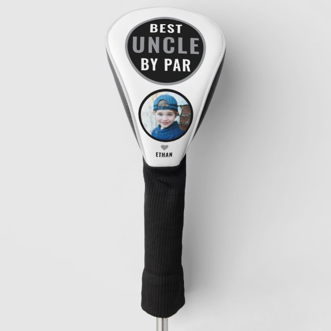 Couvre-club De Golf Best Uncle By Par Par Golf Cadeau Personnalisé Nom (Devant)