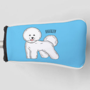Couvre-club De Golf Bichon frise dog dessin animé