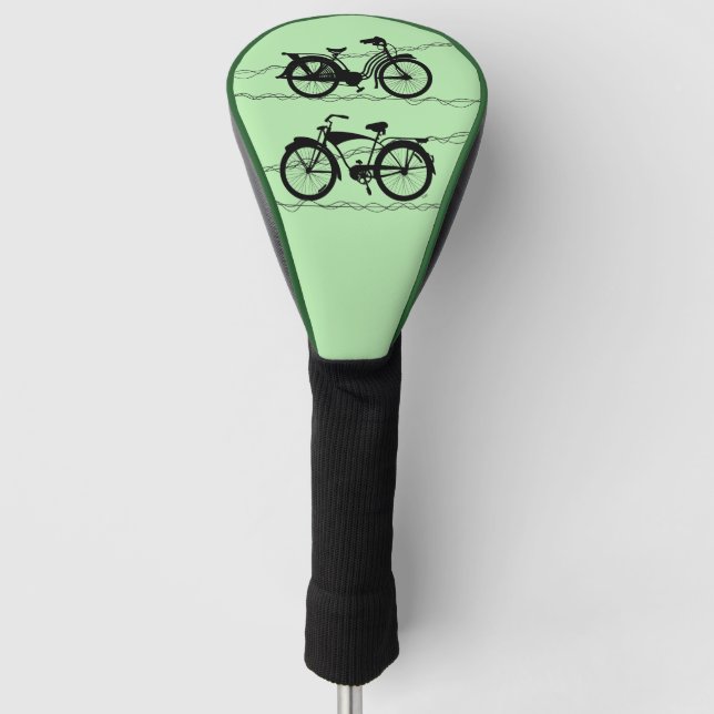 Couvre-club De Golf Bicyclette Noir 1 (Devant)