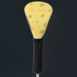 Couvre-club De Golf "Big Cheese" Holey Swiss Cheese Funny Golf<br><div class="desc">Il s'agit d'une belle conception de fromage suisse jaune pâle avec les mots "Big Cheese" qui peut être customisé à un nom ou un titre.</div>