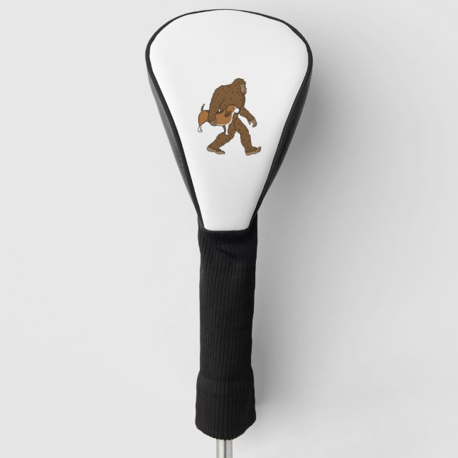 Couvre-club De Golf Bigfoot Sasquatch transportant Basset Hound (Devant)