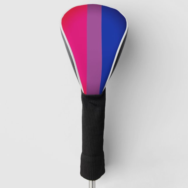 Couvre-club De Golf Bisexual Flag & Pride Love golfing community /LGBT (Devant)