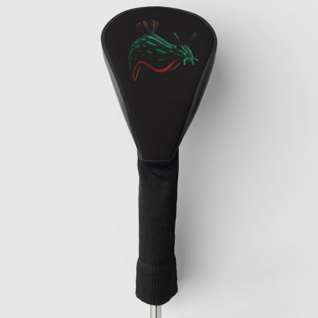 Couvre-club De Golf Black 4 Luxe Golf Driver Cover, Neon Sea Slug (Devant)