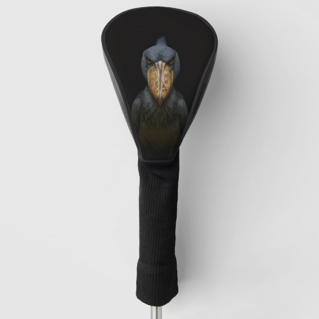 Couvre-club De Golf Black 4 Luxe Golf Driver Cover, Shoebill Bird (Devant)