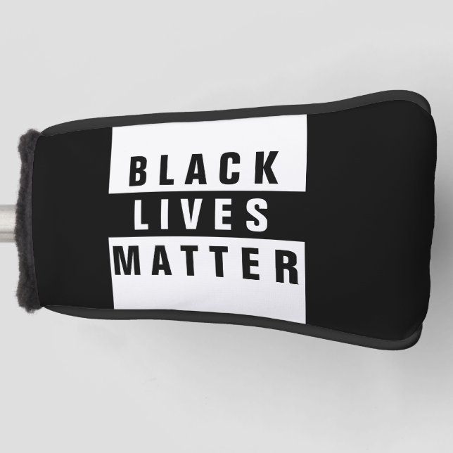 Couvre-club De Golf Black Lives Matt Putter Golf Head Cover (Devant)