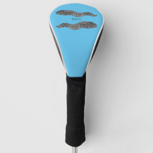 Couvre-club De Golf Black spotted moray eel cartoon