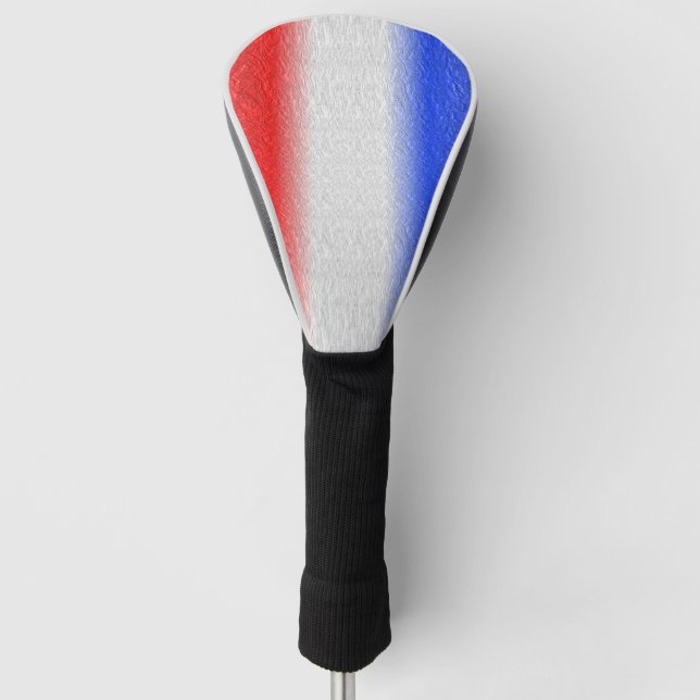 Couvre-club De Golf Blancs rouges et Bleus (Devant)