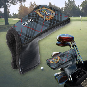 Couvre-club De Golf Blason du clan MacKay sur tartan bleu