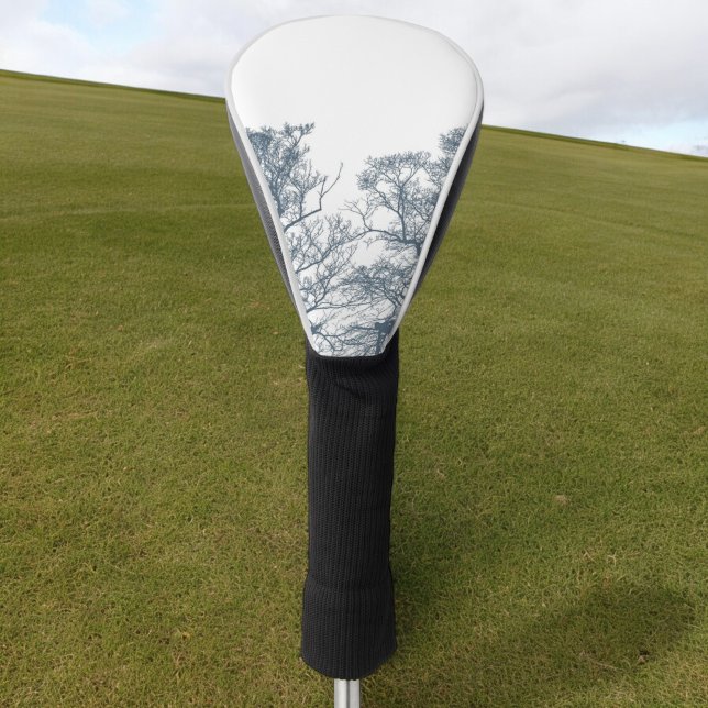 Couvre-club De Golf Bleu Arbres du fond Boho tropical (Créateur téléchargé)