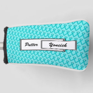 Couvre-club De Golf Bleu Lt / Ruban Turquoise Standard par Kenneth Yon