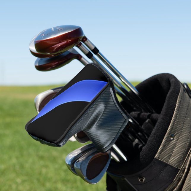 Couvre-club De Golf Bleu mince diagonale (In Situ)