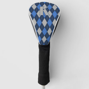 Couvre-club De Golf Bleu tendance sur Jacquard bleu Motif Moderne Mono