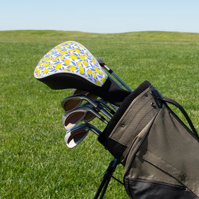 Couvre-club De Golf Bleus Citrons Méditerranée (In Situ)