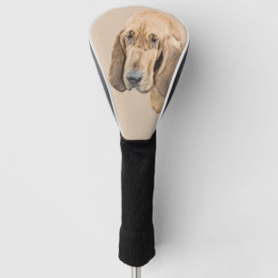 Couvre-club De Golf Bloodhound Paining - Cute Original Dog Art
