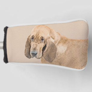 Couvre-club De Golf Bloodhound Paining - Cute Original Dog Art