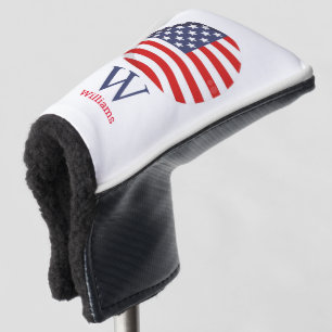 Couvre-club De Golf Blue Monogram AMERICA Golf Head Cover
