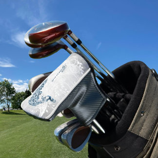 Couvre-club De Golf Blue Peacock Personnalisé Golf Head Cover