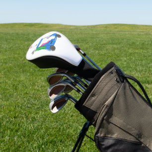 Couvre-club De Golf Blue Personnalisé Golf Cart Golf Head Cover