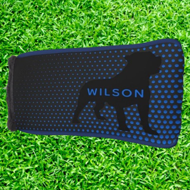 Couvre-club De Golf  BLUE Rottweiler PUTTER (BLUE Rottweiler golf head cover. Perfect gift for golfers)