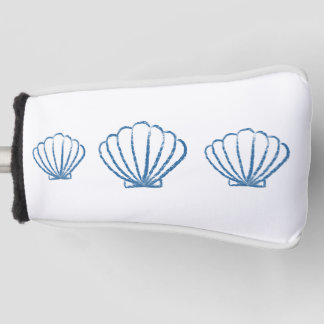 Couvre-club De Golf Blue Seashells 
