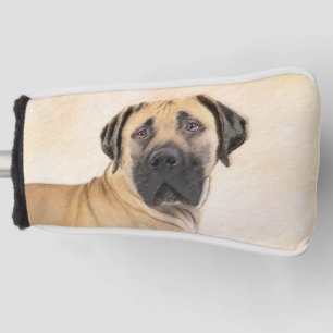 Couvre-club De Golf Boerboel Painting - Cute Original Dog Art