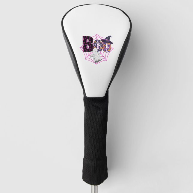 Couvre-club De Golf Boo Halloween October Pink (Devant)