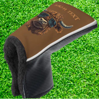 Couvre-club De Golf BOSS HIGHLANDER COW Golf Head Cover
