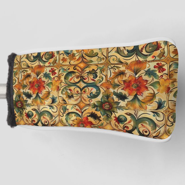 Couvre-club De Golf Botanique de l'âge d'or (Devant)