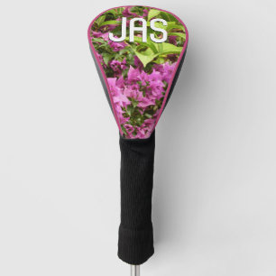 Couvre-club De Golf Bougainvillées tropicales violettes
