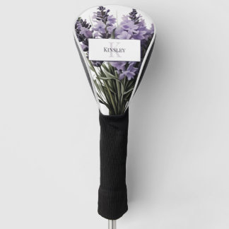 Couvre-club De Golf Bouquet de lavande aquarelle personnalisé
