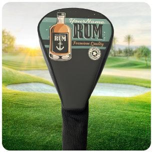Couvre-club De Golf Bouteille de rhum personnalisée pour marin Enseign