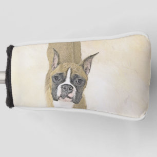 Couvre-club De Golf Boxer Peinture - Cute Original Chien Art