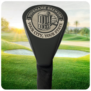 Couvre-club De Golf Brasserie Nom personnalisé Brasserie Big Mug