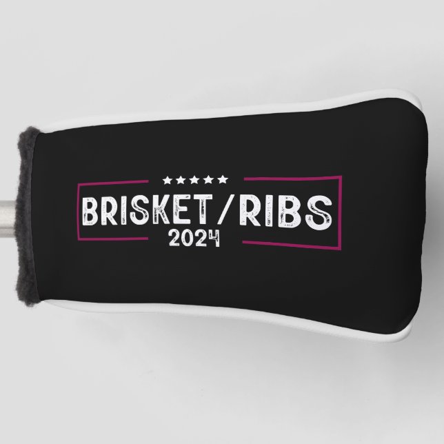 Couvre-club De Golf Brisket Ribs 2024 Barbecue Élection politique (Devant)