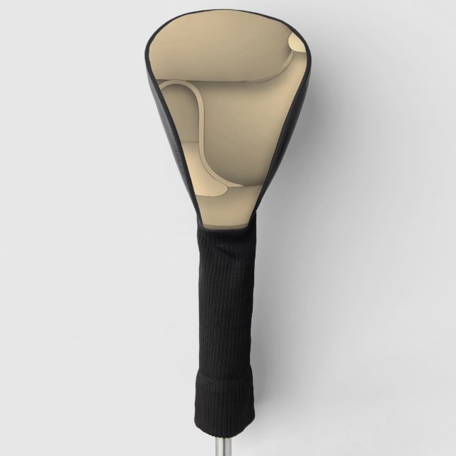 Couvre-club De Golf Brown Hues Art moderne (Devant)