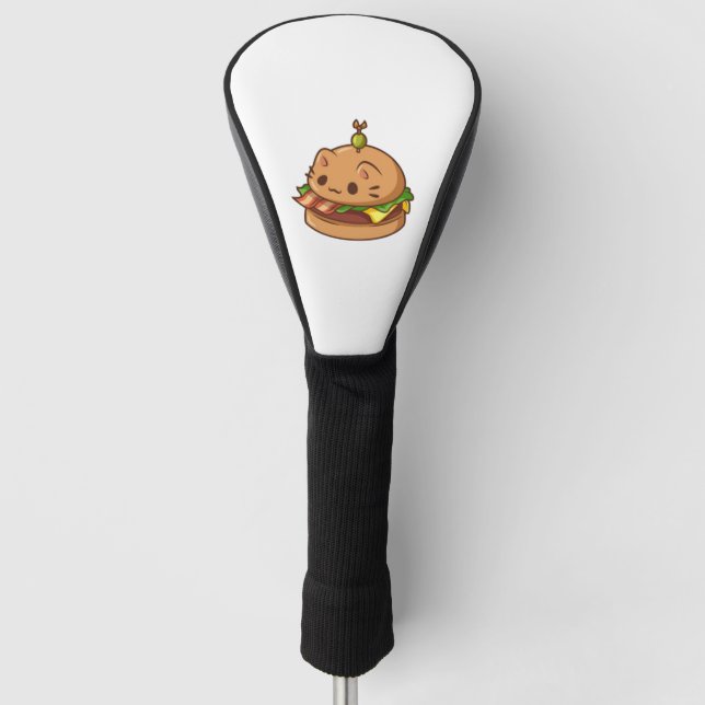 Couvre-club De Golf Burger de chat 2 (Devant)