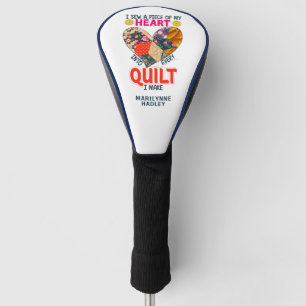 Couvre-club De Golf Cadeau de dicton de quilt pour amateurs de golf et