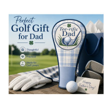Cadeau de golf pour papa | Housse pour la fête des