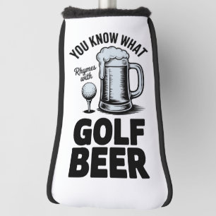 Couvre-club De Golf Cadeau de golfeur de bière drôle de golf humour de