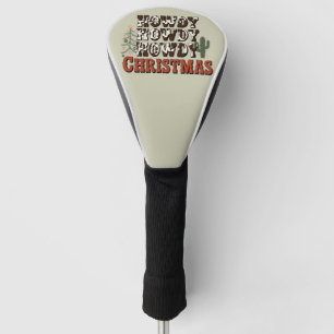 Couvre-club De Golf Cadeau de Noël de fête de famille de Noël Howdy Ho