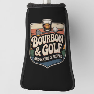 Couvre-club De Golf Cadeau drôle de papa golfeur au bourbon vintage
