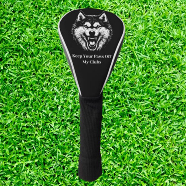 Couvre-club De Golf Cadeau loup attentionné (Protect your clubs in style—perfect gift for passionate golfers!)