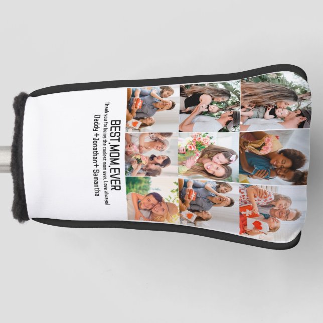 Couvre-club De Golf Cadeau Pour Meilleure Maman Toujours Famille Photo (Devant)