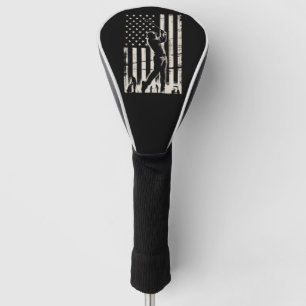 Couvre-club De Golf Cadeaux de golf Drapeau américain Anniversaire Fêt