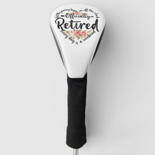 Couvre-club De Golf Cadeaux de retraite mignons pour un cœur officiell